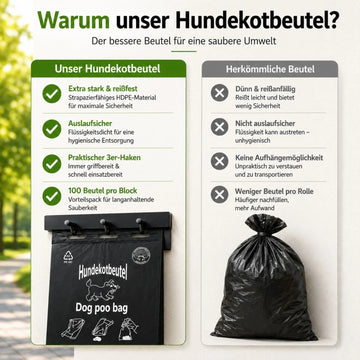 Hundekotbeutel 20x32+3cm - Im Block zu je 100 Stück - Produktbild 7
