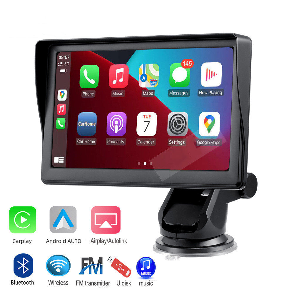 7-Zoll Wireless CarPlay Display mit Android Auto