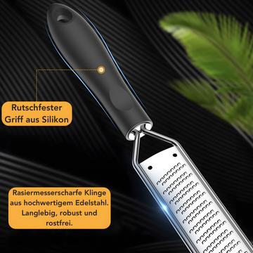 Zester Reibe aus Edelstahl Handreibe mit Schutzabdeckung - Produktbild 6