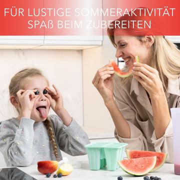 Eisformen am Stiel aus Silikon Eislutscher Türkis - 6 Stück - Produktbild 5