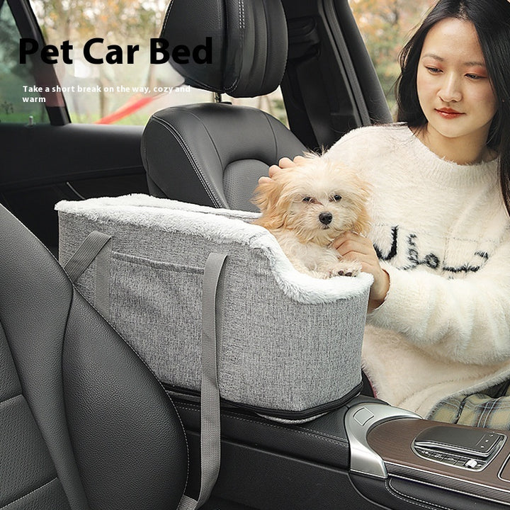 Auto-Hundebett mit Sicherheitsbefestigung – Komfortabler Autositz für Hunde & Katzen