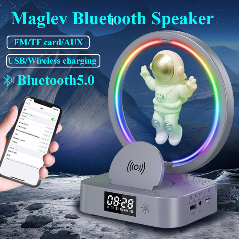 Astronaut Bluetooth-Lautsprecher mit RGB-Licht & Smartphone-Halterung