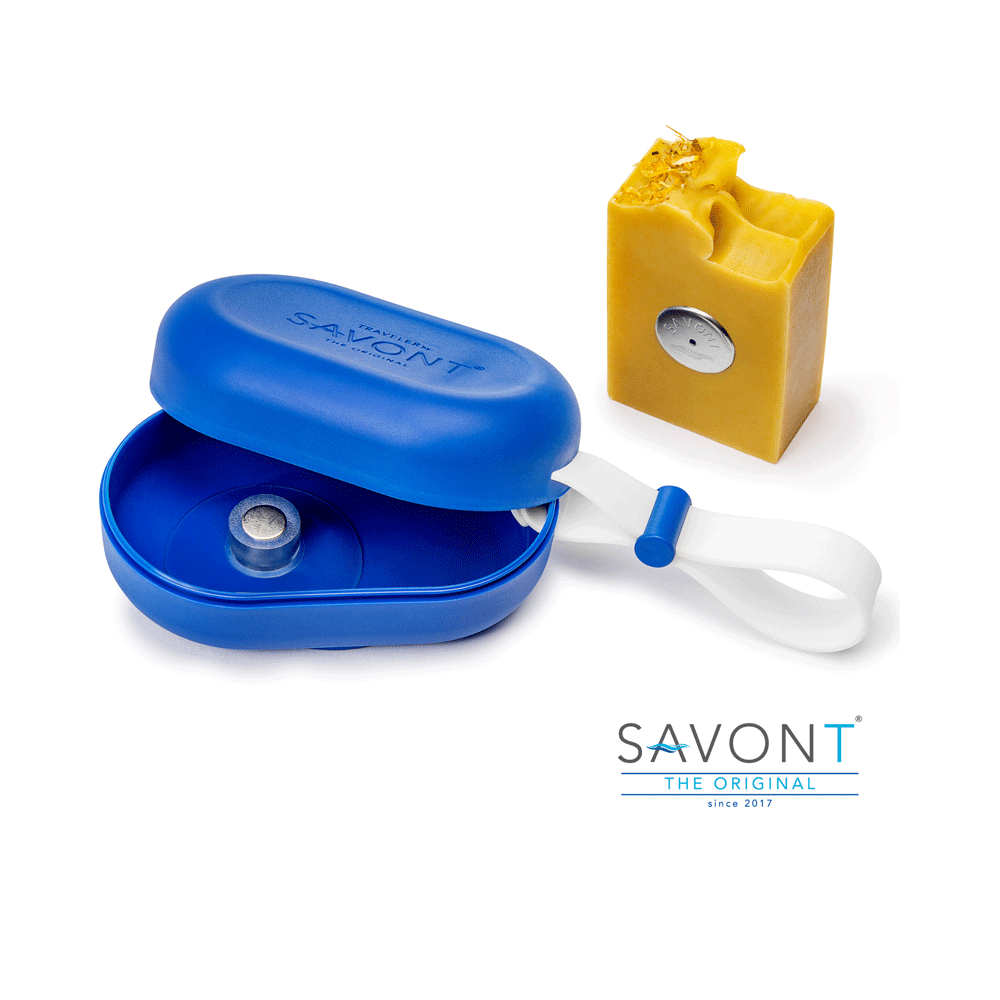 SAVONT Reise-Seifendose mit Halter – Feste Ausführung gemäß Produktgalerie