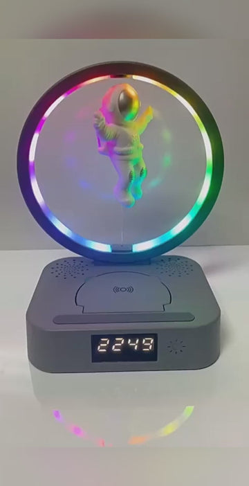 Astronaut Bluetooth-Lautsprecher mit RGB-Licht & Smartphone-Halterung