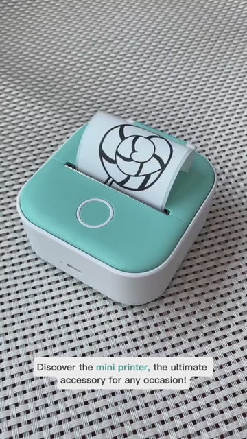 Phomemo T02 Mini-Thermodrucker mit Bluetooth – Mobiler Etiketten- & Fotodrucker Ohne Tinte