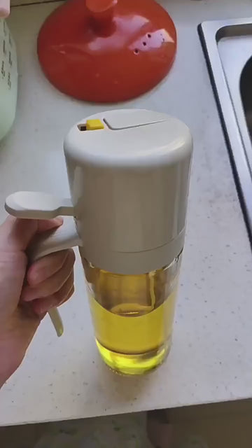 2-in-1 Ölspender & Ölsprüher aus Glas – 550 ml
