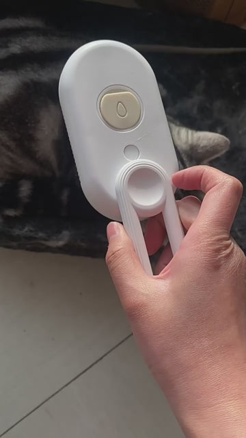 3-in-1 elektrische Fellpflegebürste mit Sprühfunktion für Katzen & Hunde