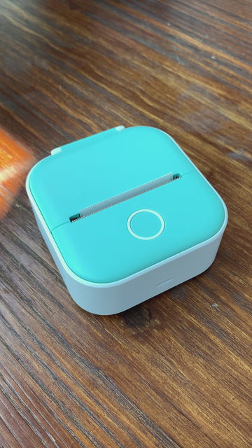 Phomemo T02 Mini-Thermodrucker mit Bluetooth – Mobiler Etiketten- & Fotodrucker Ohne Tinte