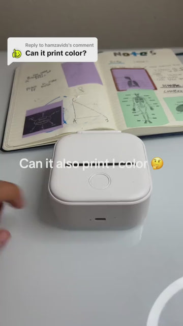 Phomemo T02 Mini-Thermodrucker mit Bluetooth – Mobiler Etiketten- & Fotodrucker Ohne Tinte