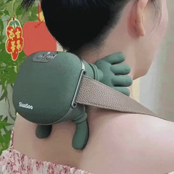 4D Nacken- & Schultermassagegerät mit Wärme – Kabellos & Wiederaufladbar