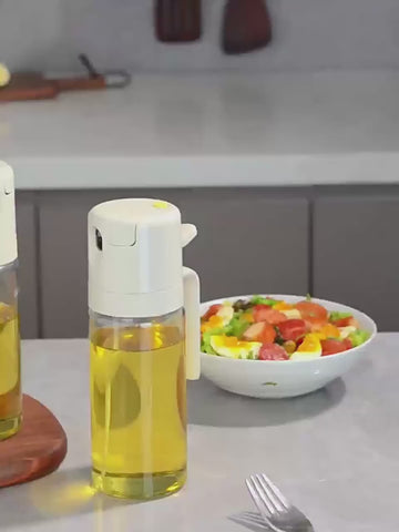 2-in-1 Ölspender & Ölsprüher aus Glas – 550 ml